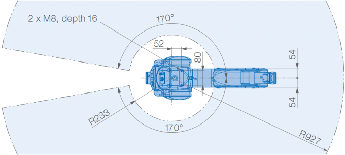Industrieroboterarm YASKAWA GP7 ACC für Auswahl und Platz in den ätzenden Armrobotern der Umwelt-7kg der Nutzlasten-927mm