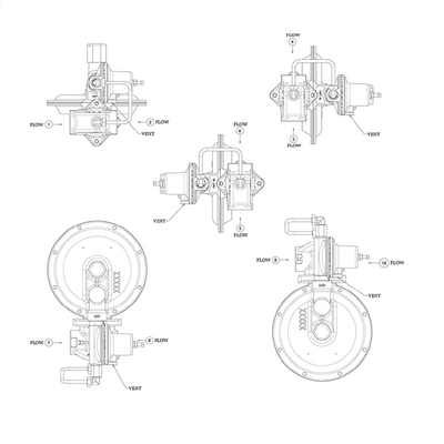 Reihendruckregler Gas ITRON CL231 und Brennstoffregler