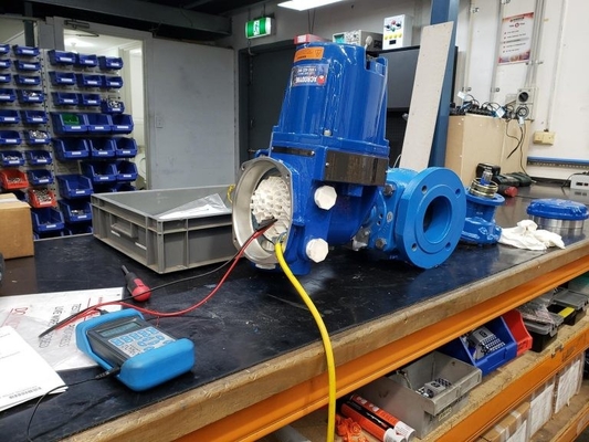 Limitorque MX - MX 100 - 85 MX - QX-Stellglied-Arbeit mit Flowserve-Ventil