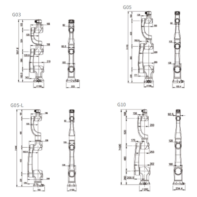 Achsen-Roboter-Arm CNGBS-G05 Chinese Cnc 6 für die Palettierung von Cobot-Roboter