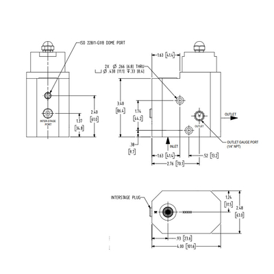 Hochspg EMERSON-TESCOM - 3500 Reihen-druckreduzierende Regler