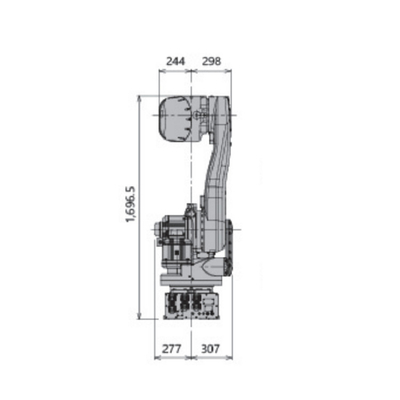Kawasaki Robot RD080N Achsen-Roboterarm Cnc 6 für die Palettierung mit Nutzlast 80KG