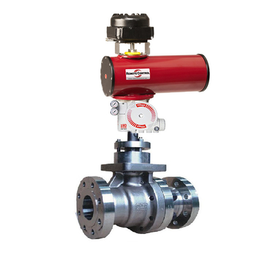 Regelventil KOSO 300W mit pneumatischer Auslöser Rotork RC Stellwerk Flowserve 3200MD