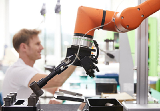 HCR-3A kooperativer Roboter-Arm mit Greifer Hanwha 6 des Visions-System-Onrobot Achse Cobot Palletizer