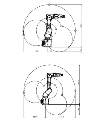 Multi des Zweck-CRB1300 kooperative ABB Achse Roboter-des Arm-6 mit Mig-Schweißgerät Megmeet