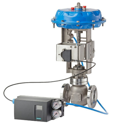 Pneumatisches stabilisiertes Kugelventil mit elektropneumatisches Stellwerk-Aluminiumeinschließung Siemens SIPART PS2