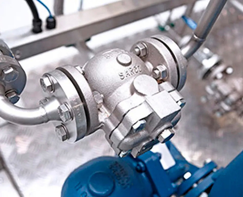 Automatische Ball-Floss-Art Dampf-Abflussventil der Temperaturüberwachungs-FT12 für Sugar Industry