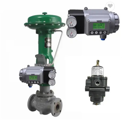 Regelventil mit Ventil-Stellwerk Masoneilan SVI3 Digital und Filter Fisher 67CFR