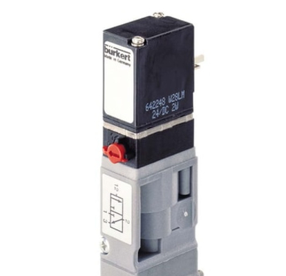 Beständiges 3/2 laufendes Messinghochdruckmagnetventil Burkert 6524 für pneumatische Anwendungen