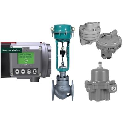 Masoneilan SVI3-21111212 Volumen-Verstärker-Fisher 67CFR des Ventil-Stellwerk-BR400 Filter-Regler für pneumatisches Regelventil