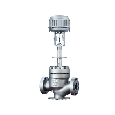 Ventil-Stellwerk Foxboro SRD991 mit Filter-Regler Fisher 67CFR und Regelventil