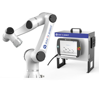 Cobot Hans E5 Roboter- und Roboterarm6 Achse mit Roboterarmprüfer und hängenden und onrobot Greifer unterrichten