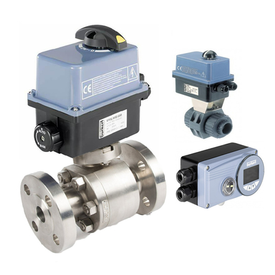 Burkert 8804 Elektrischer Drehantrieb mit 2/2-Wege-Kugelhahn für Regelventillösung