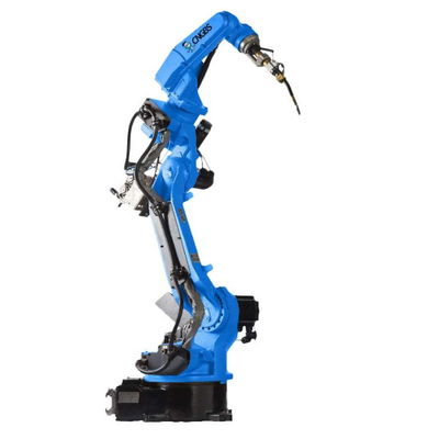 des Elektroschweißen-Roboters GBS6-C2080 6 des Porzellans GBS Achsenroboter-Roboterarm mit Schweißgerät Megmeet CM350