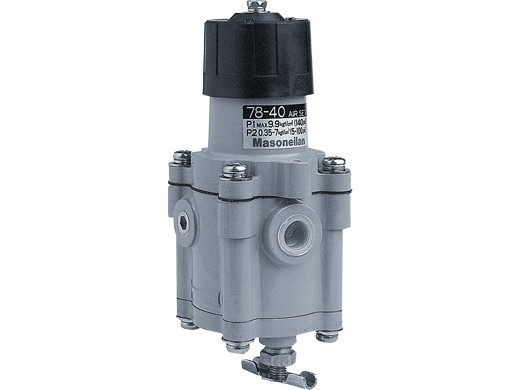 Flow Masoneilan 78-40 mit Samson 3730-3 Ventilpositionierer und Steuerventil Fisher 2625 Filterregler