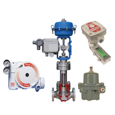 Ventil-Stellwerk Flowserve 3200MD mit des Regelventil-ASCO Filter-Regler des Magnetventil-67CFR