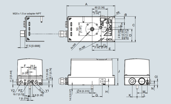 Elektropneumatischer Aluminium-Stellungsregler SIPART PS2 von Siemens für chinesisches Steuerventil