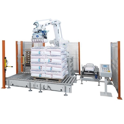 Roboterarm 4 Achsen ABB IRB 460-110/2.4 mit CNGBS-Robotergreifer für den automatisierten Palletierungsroboter