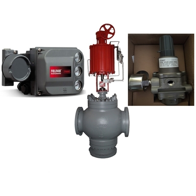 Pneumatisches Steuerventil mit Positionierer FISHER DVC6200 Smart Valve Positioner und linearer Pneumatikantrieb