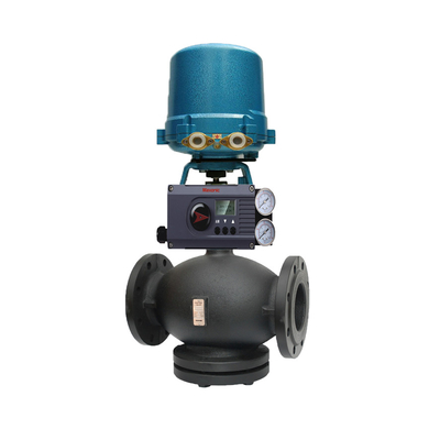 Chinesisches Steuerventil mit KOSO 371LSB 361LSC Ventilantrieb und Ventilpositionierer der chinesischen Marke Maxnic MVP3000