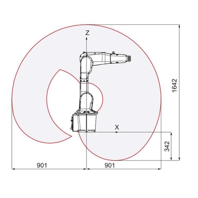 Handhabungsroboterarm 6 Achse IRB 1300 mit CNGBS Robotergriff für Materialhandhabungsroboter