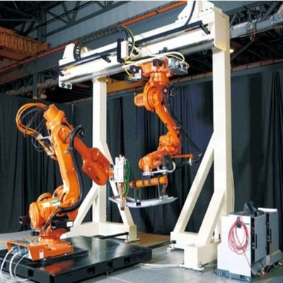 6 Achsen Roboterarm ABB IRB 1410 mit CNGBS-Waffenreinigungsstation für Schweißroboterautomation