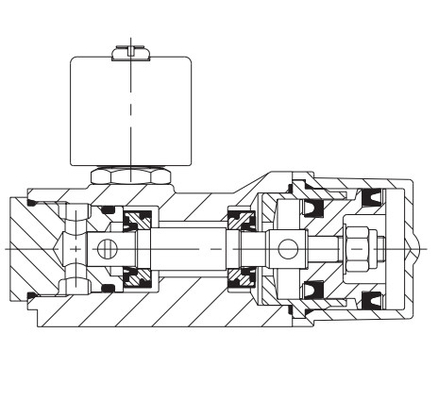 Das ASCO-Solenoidventil mit Masoneilan-Positionierer und der Ventil-Einrichtung zur Erdgasversorgung mit hohem Durchfluss ist in Betrieb.