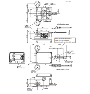 Azbil AVP 100 Digitale Ventilpositionierer für chinesische Chuanyi-Präzisions-Pneumatikventile