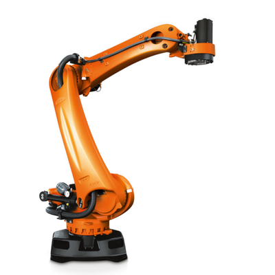 KUKA Palletizing Robot KR 240 R3200 PA mit CNGBS Führungsschienen als automatischer Palletizer Industrie-Roboterarm
