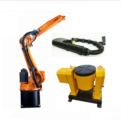Kuka Roboterarm KR10 R1420 mit CNGBS-Positionierer als Schweißarbeitsstation