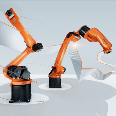 Kuka Roboterarm KR10 R1420 mit CNGBS-Positionierer als Schweißarbeitsstation