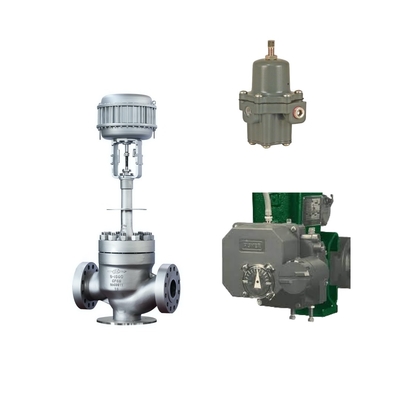 Hochleistungsventil mit Fisher 3720 elektropneumatischem Positionierer und Fisher 67CFR Filterregulator