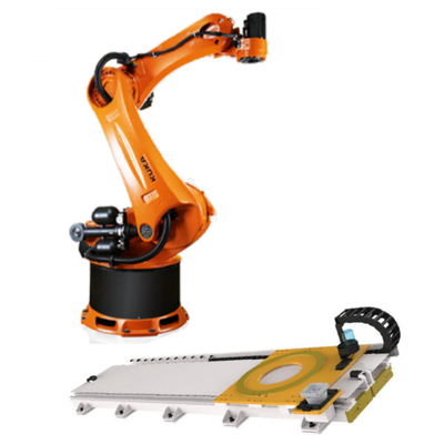 KUKA Industrial Robot Arm KR 470-2 PA Palletizing Robot mit CNGBS Führungsschiene für die Fabrik als Palettenmaschine