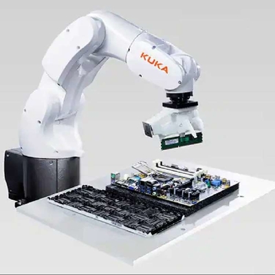 6 Achsen Kuka Roboterarm KR 10 R1100-2 mit CNGBS-Roboter-Schnellwechselgerät für automatisierten Handling-Roboter