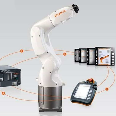 6 Achsen Kuka Roboterarm KR 10 R1100-2 mit CNGBS-Roboter-Schnellwechselgerät für automatisierten Handling-Roboter