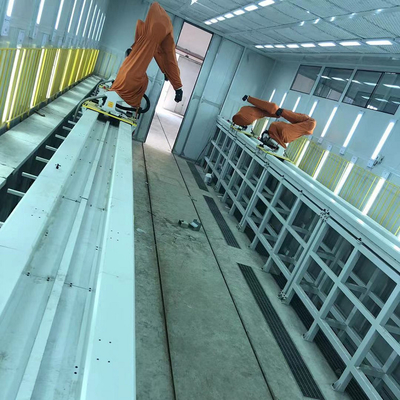 Roboter-Schienen mit 2500 kg Nutzlast und 3200 mm Reichweite mit ABB-Roboter und anderen Robotern als Führungsschiene