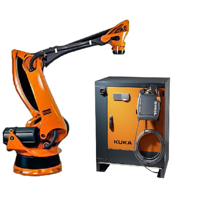 Palletierungsroboterarm 5 Achsen Kuka KR 180 PA mit CNGBS-Roboterleitbahn für den Palletierungsroboter