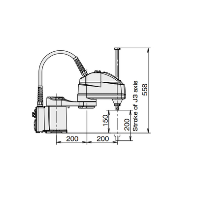 4 Achsen Scara Roboter SR-3iA mit 3 kg Nutzlast Roboterarm als Pick-and-Place-Maschine für die Handhabung