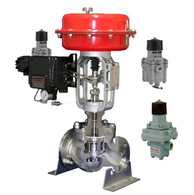 Masoneilan 78-40 Luftfilter-Regulator und Masoneilan SVI2 Ventil-Pneumatik-Positionierer für gerade Winkelleitventil