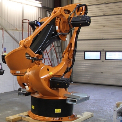 KUKA Roboter KR 120 R3200 PA mit 120 kg Nutzlast und 3195 mm Reichweite von Palletierungsroboter für die Palletierung