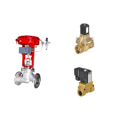 Pneumatische Steuerventile mit Koso KGP5000 Smart Valve Positioner und Burkert 5404 Solenoidventil