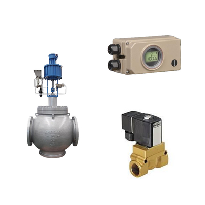 Pneumatisches Steuerventil mit Samson Elektropneumatik 3730-3 Positionierer und Burkert Typ 5404 Solenoidventil