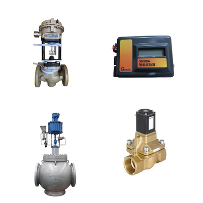 China Steuerventil mit Samson 3372 Aktor mit FISHER 3800sa Ventil Positionierer Burkert 5404 Solenoidventil