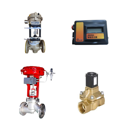 China Steuerventil mit Samson 3372 Aktor mit FISHER 3800sa Ventil Positionierer Burkert 5404 Solenoidventil