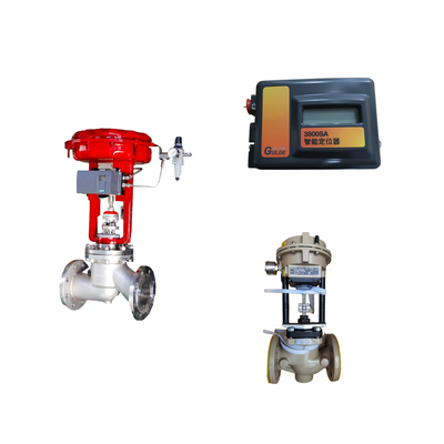 China Steuerventil mit Samson 3372 Aktor mit FISHER 3800sa Ventil Positionierer Burkert 5404 Solenoidventil