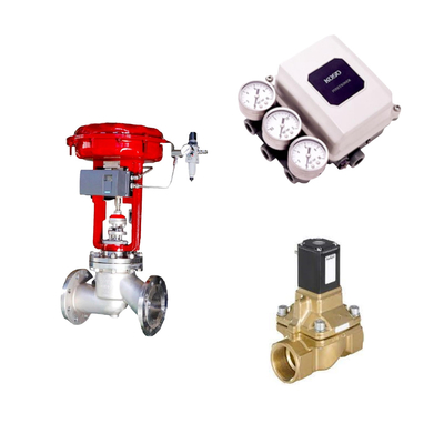 Hochwertige Schaltventile aus Porzellan mit KOSO PP800-Digitalpositionierer und Burkert-Solenoidventil Typ 5404