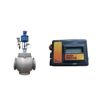 Steuerventil mit Fisher 3800 als Positionierer und ASCO-Serien 210 Solenoidventile