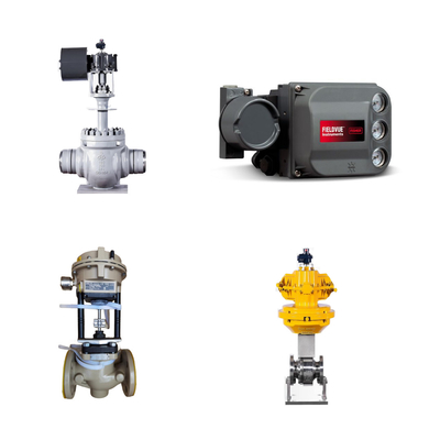 Das chinesische Steuerventil und das Samson-Steuerventil mit Fisher DVC6200 Digital Smart Positioner mit Feedback