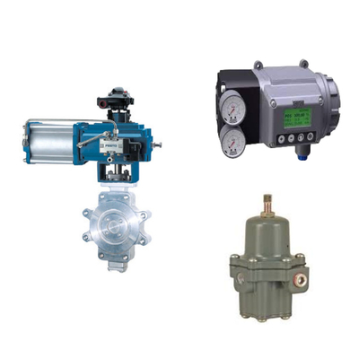 Chinesisches Steuerventil mit Masoneilan SVI3 Digital Valve Positioner und Fisher 67CFR Filter Regulator