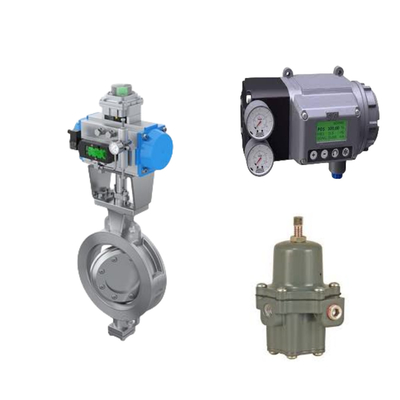 Chinesisches Steuerventil mit Masoneilan SVI3 Digital Valve Positioner und Fisher 67CFR Filter Regulator
